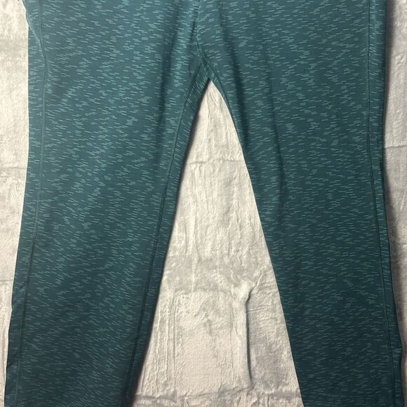 Duluth Trading Co NoGA Classic Deep Seahlass Space Dye Bootcut Leggings Size XXL - Picture 3 of 11